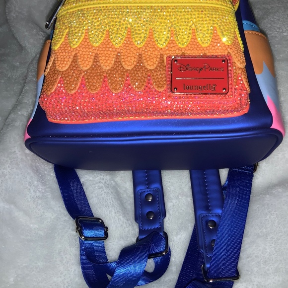 Disney Pixar Loungefly Up Kevin Custom Bling Rhinestoned Mini Backpack main image 4